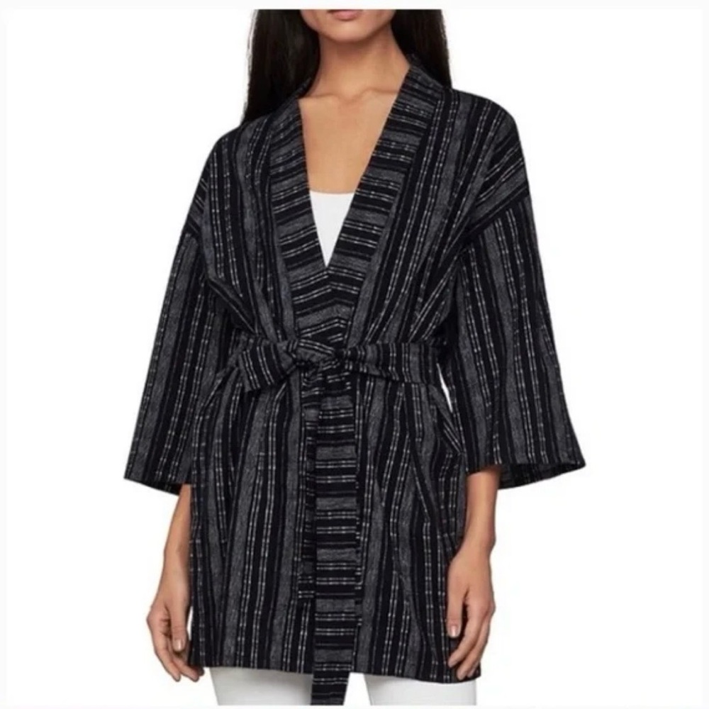 Striped navy  Kimono
